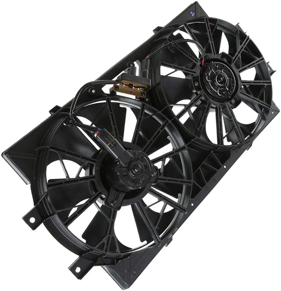 Ventilador de radiador y condensador para Chrysler Concorde 1993-97 / New Yorker 1994-96 Foto 4 de 4