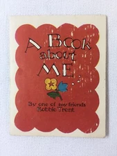 1961 small baby birth book ~ A BOOK ABOUT ME Robbie Trent ~ used