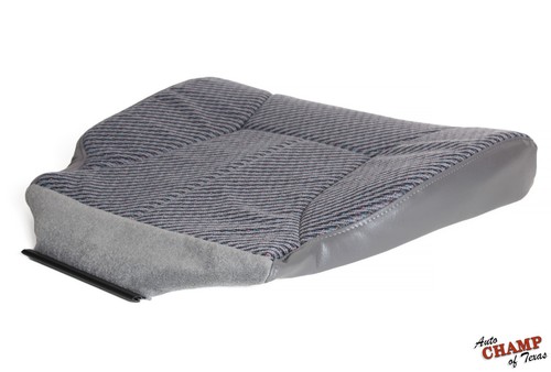 For 1998-2000 Dodge Ram 2500 Work Truck W/T-Driver Bottom Cloth Seat Cover Gray - Picture 2 of 12