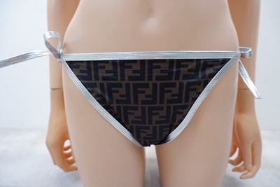 Fendi X Nicki Minaj Womens FF Zucca Print Swim Bikini Size 44 Uk  