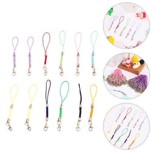15 PCS Boucle Homard Téléphone Portable Chaîne Sangle Mignon Cellulaire Charm Cordons - Photo 4/12