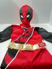 Power Ranger Disguise Saban's Red Ranger Costume 2017 Size 3T/4T 2PC Made USA