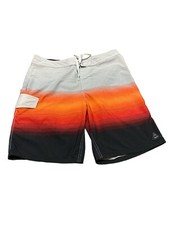 Trinity Mens Multicolor Drawstring Swim Board Short Size 34