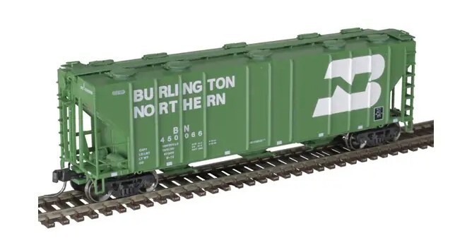 N Scale - Atlas Freight Car Covered Hopper Burlington Northern -- 50005733 Neu