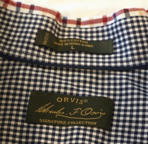 Orvis Button Down Hemd Herren Large Mehrfarbig Kariert Baumwolle - Bild 8 von 10