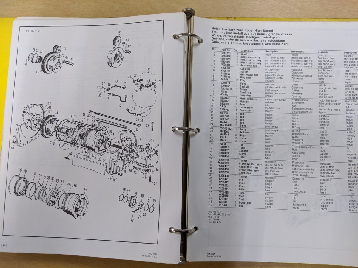 Clark Parts Manual, Model 720 OS Self Propelled Hydraulic Crane