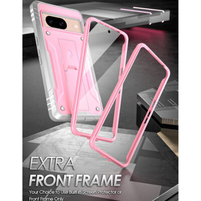 Poetic Revolution Case for Google Pixel 8 5G 6.2 inch Cover with Kickstand Pink