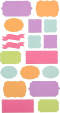 Sticko BRIGHT SOLID LABELS Stickers - 18 pcs