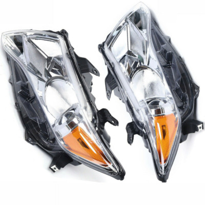 Pair Headlight For Toyota Venza 2009-2016 Headlamp Front Head Light Halogen Lamp