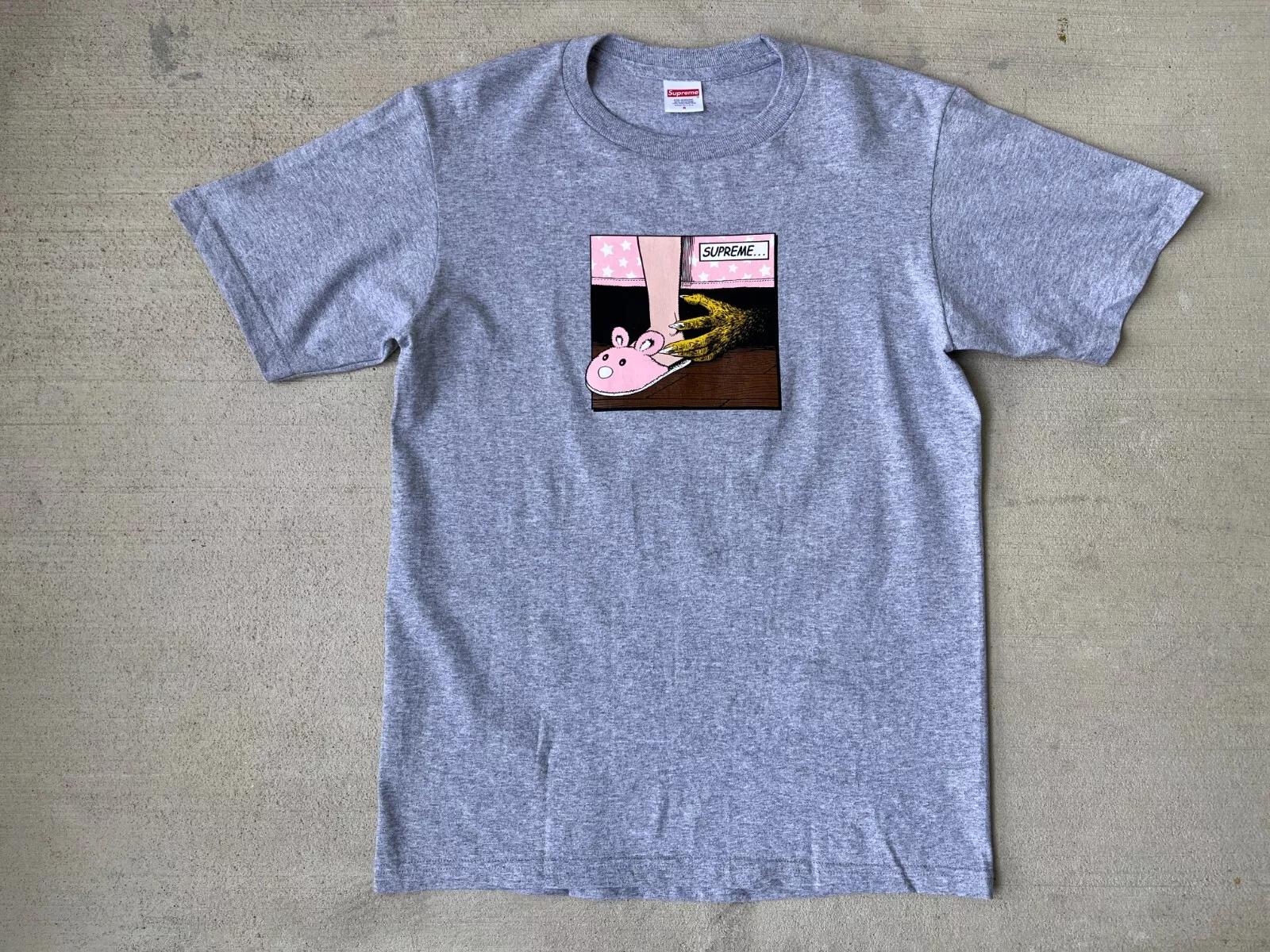 Tee shirt de lit Supreme gris bruyère taille S FW21