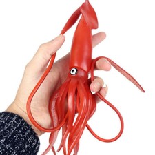 Large Squid Inkfish Model Ocean Animal Lifelike Figure Collector Decor Toy Gift