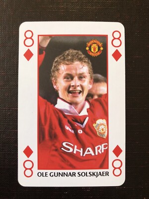 Waddingtons Number 1  Single Swap Playing Card - OLE GUNNAR SOLSKJAER - Man Utd