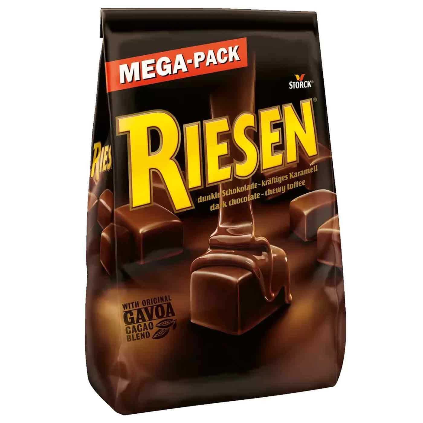 Riesen Dark Chocolate Chewy Toffee Mega with Original Gavoa Cacao Blend Pack900g