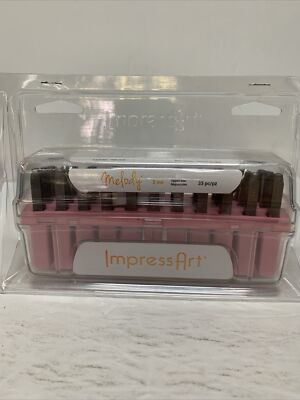 ImpressArt Melody 3mm Uppercase Metal Stamp Set 33 Pieces #154