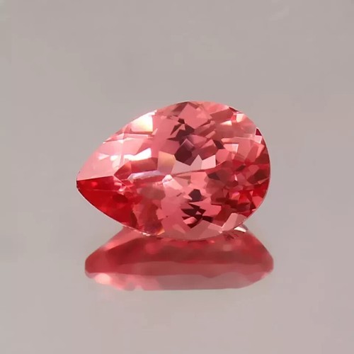 A1 Natural Ceilán Padparadscha Zafiro Pera Forma Impecable Piedra preciosa su... - Imagen 7 de 8