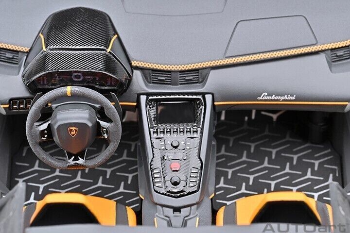 1/18 Lamborghini Aventador SVJ Arancio Atlas Pearl Orange Model By