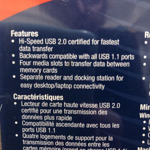 SanDisk ImageMate 8 in 1 USB 2.0 Card Reader/Writer SDDR-88-07 New & Sealed - Picture 4 of 6