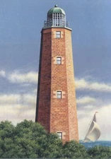 Southeastern Lighthouses Old Cape Henry Light Virginia Beach 2003 FDC Postcard