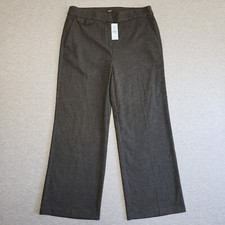 Loft Petites Women's 8P Dress Pants with Pockets Black  Gray Houndstooth NEW