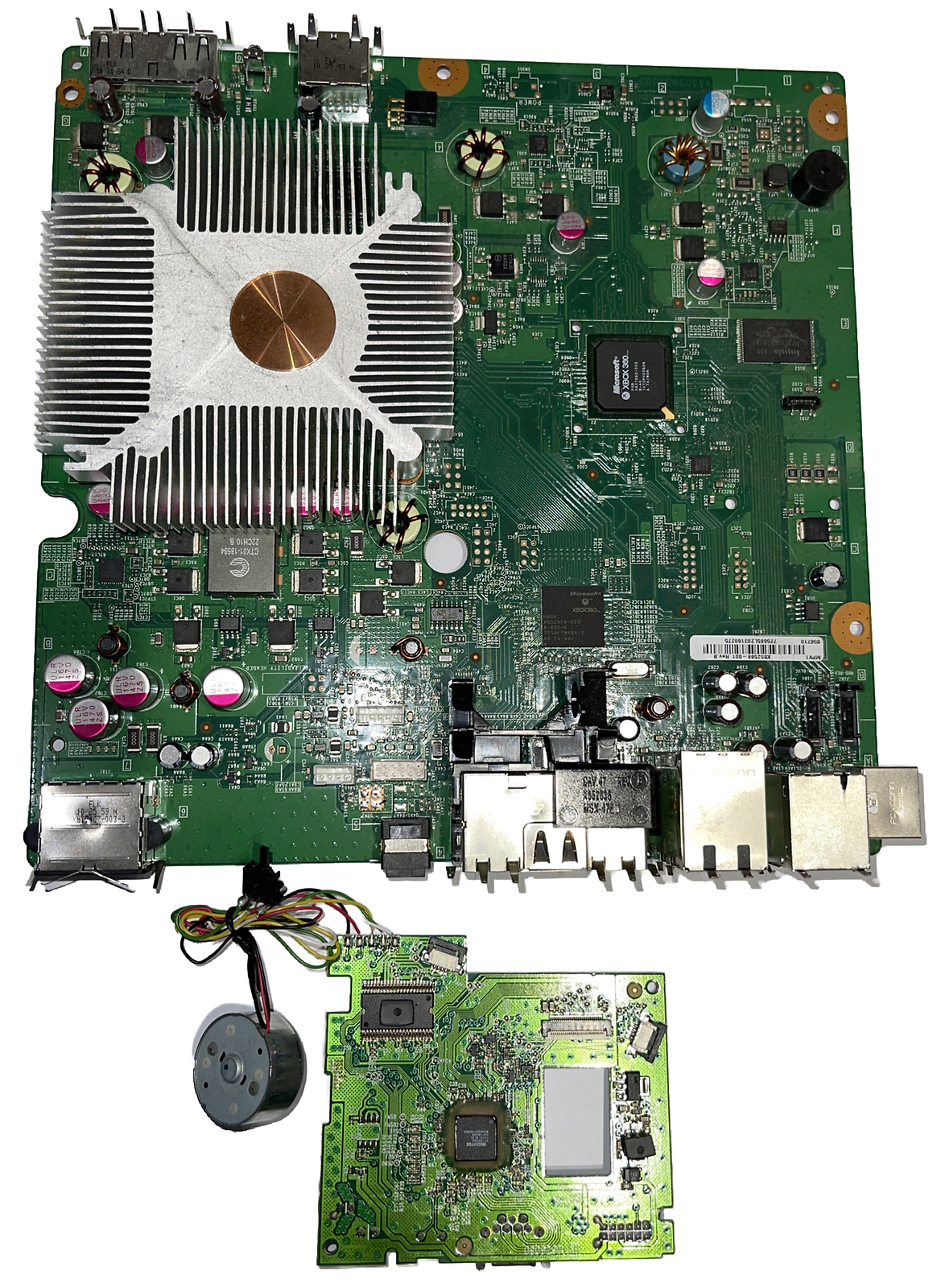 Xbox 360 Slim Corona Motherboard w/ Married DVD Board Red Ring Error