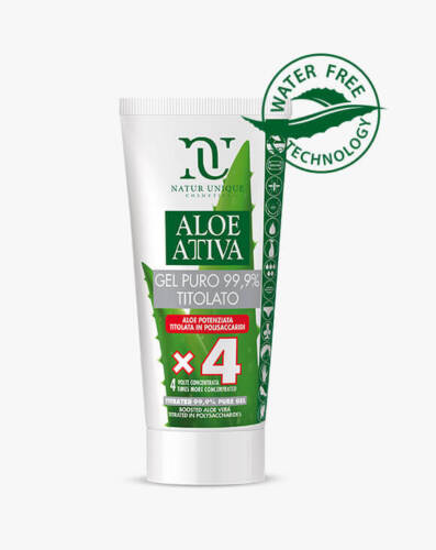 Aloe Attiva Gel Puro 99,9% Titolato Natur Unique 200ml - Afbeelding 1 van 1