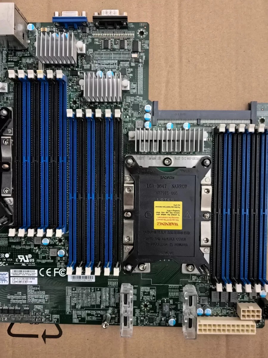 Supermicro X11DSC+ Motherboard, Dual Socket (LGA-3647), DDR4-2666MT in 24  Socket