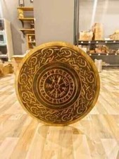 Medieval Viking Wooden Shield Fully Functional Shield Home Halloween Armor Decor