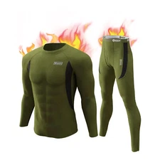 Men's Thermal Underwear Set - Long Johns Base Layer Set Warm Long Sleeve Set
