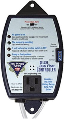 Glentronics, Inc. DFC2 Dual Float Controller, 5 x 4 x 7.25 inches,White