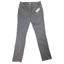 VINCE CAMUTO Womens Herringbone Dress Pants Black Gray "Menswear Charm" Sz 6 NWT