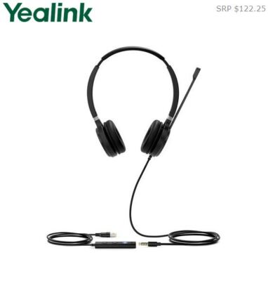 Yealink UH36-D Wideband Noise Cancelling Headset, USB, Stereo