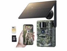 Cellular Trail Camera 4G LTE - 2K Game Camera with Night Vision Motion Activated