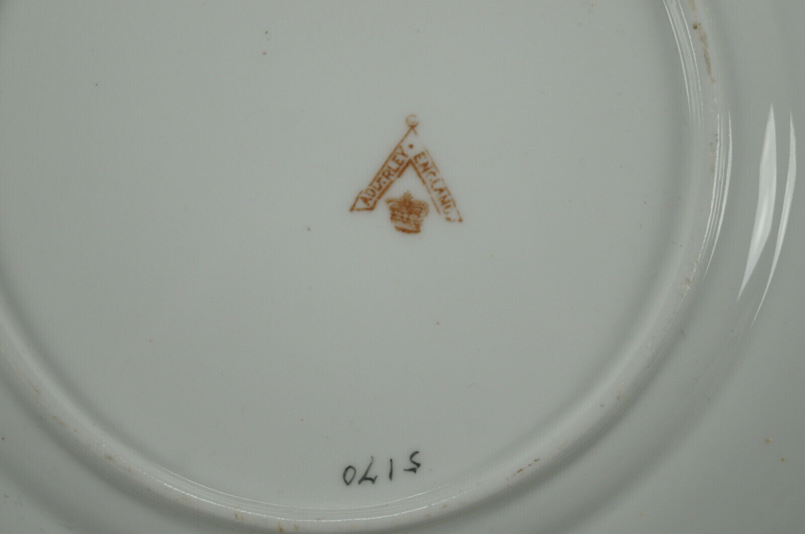 Adderley Hand Colored Renaissance Gentleman Turquoise & Gold 8 7/8 Inch Plate