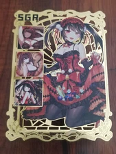 Kurumi Tokisaki - Date A Live - Goddess Story Gold Metal SGR Card - #018/200