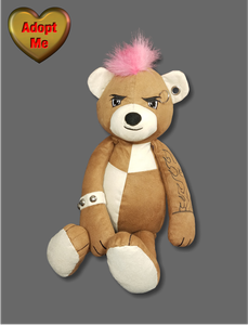 punk teddy bear