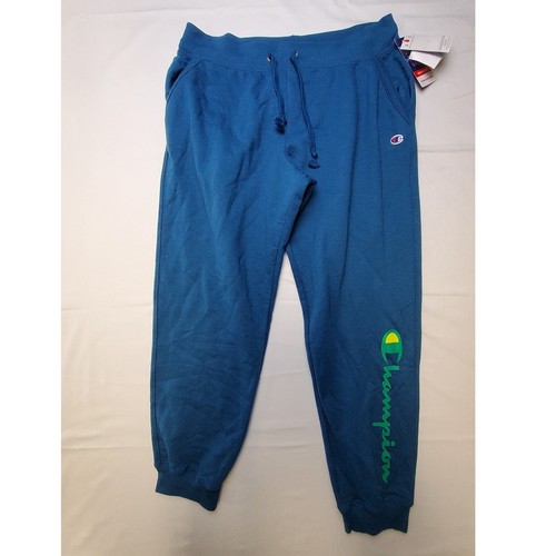 Champion Women's Powerblend Fleece Joggers Turquoise Size XL NWT