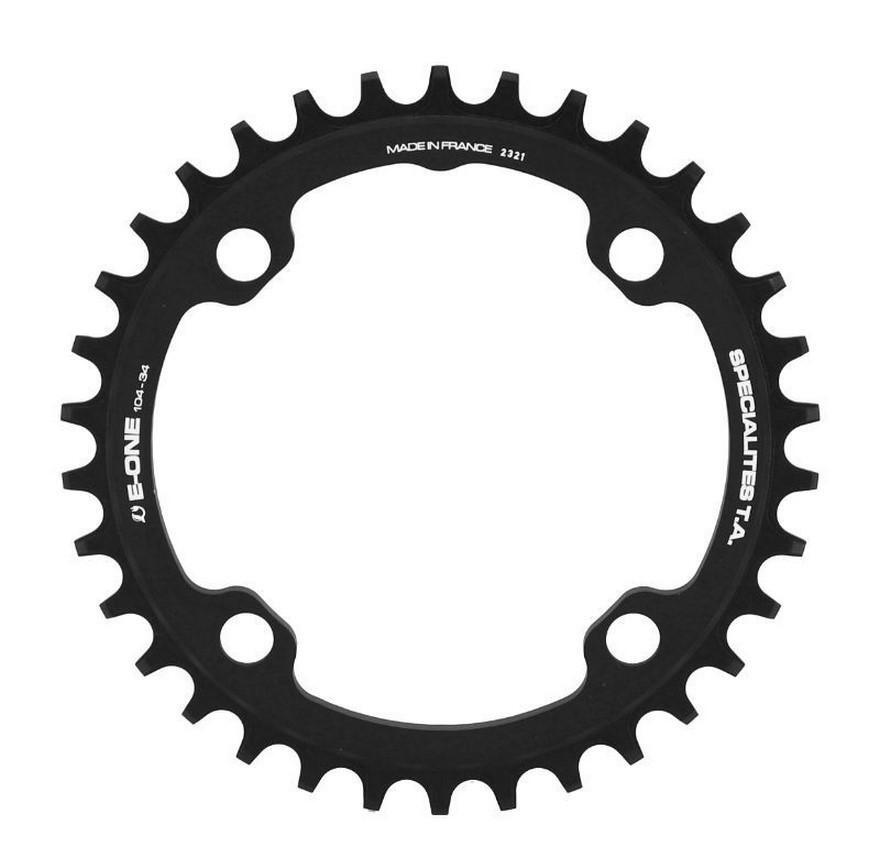 Plateau VTT VAE TA E-One mono 34T alu 7075 usiné CNC noir