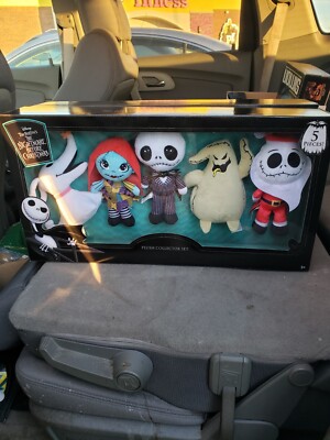 Disney Tim Burton's Nightmare Before Christmas Plush Collector Set 5pc. New
