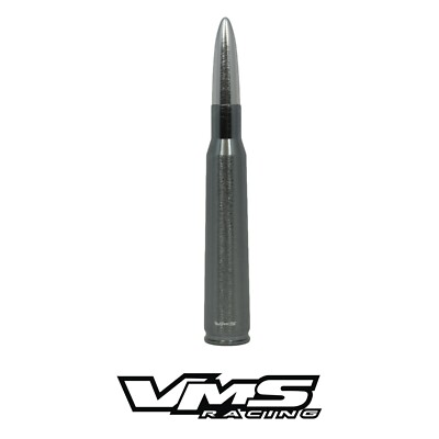 VMS RACING 50 CALIBER BULLET SCREW IN ANTENNA 5.5'' FOR TOYOTA GUNMETAL SILVER