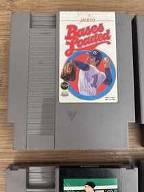 NES Sports Game Lot Bases Loaded, Double Dribble, Tennis, etc NINTENDO Vtg