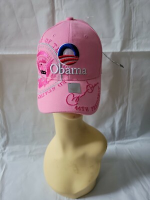 Collection 2012 44th President Obama Great Hat -3D Logo Signatory Hot Pink