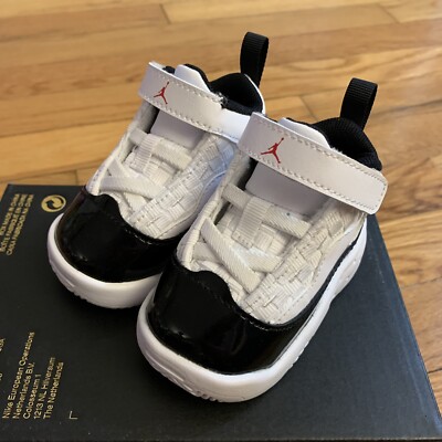 🔥Kids Nike Jordan Max Aura TD Trainers CN8096 102 White/Black Size 4C 