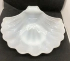 Vintage White Milk Glass Shell Dish