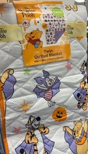 2026 Winnie The Pooh Halloween Quilted Blanket