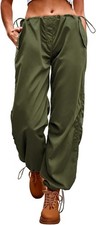 Women's Casual High Waist Wide Leg Palazzo Lounge Pants Loose Solid Color Boho