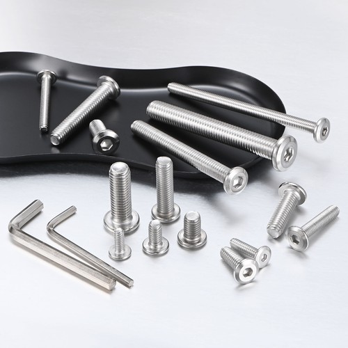 Kit viti a testa piatta in acciaio inox 304 1/4-20x2-1/2" 10 pezzi chiave esagonale - Foto 7 di 7