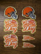 New Game Day Embroidered Iron-On Patches Football Helmets Logos Patch