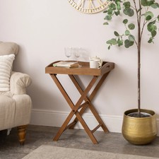 Rectangular Wooden Butler’s Tray Style Side Table - Ashwell Range
