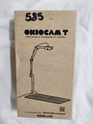 Okiocam T USB Document Camera/Webcam For Chromebook, PC & Mac Classroom NOB