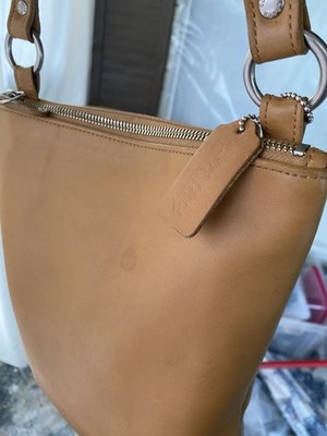 Vintage Crossbody Coach Purse Medium Cowhide Leather